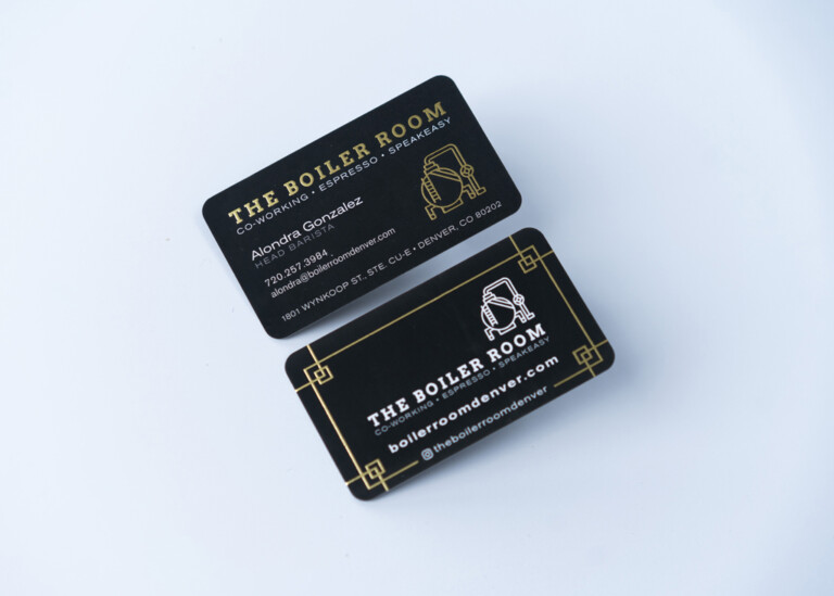 Boiler Room business card