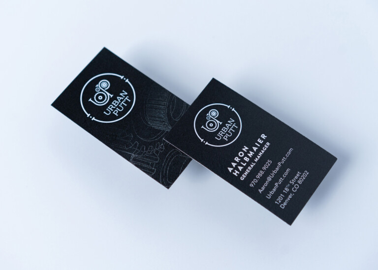 Urban Putt business card printing