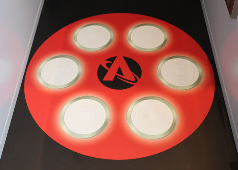 Astroscale floor graphic