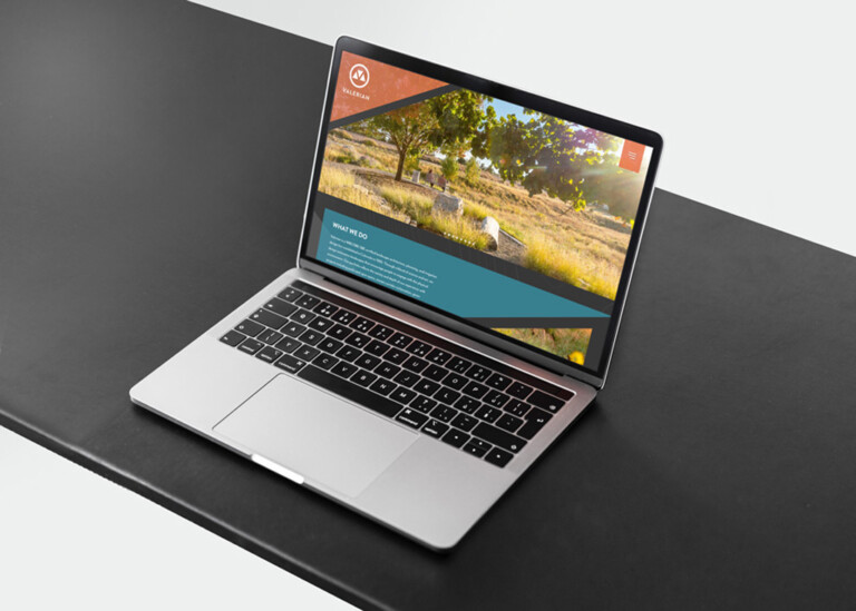 Web design for Valerian Landscape Architecture
