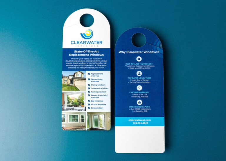 Clearwater Exteriors door hanger