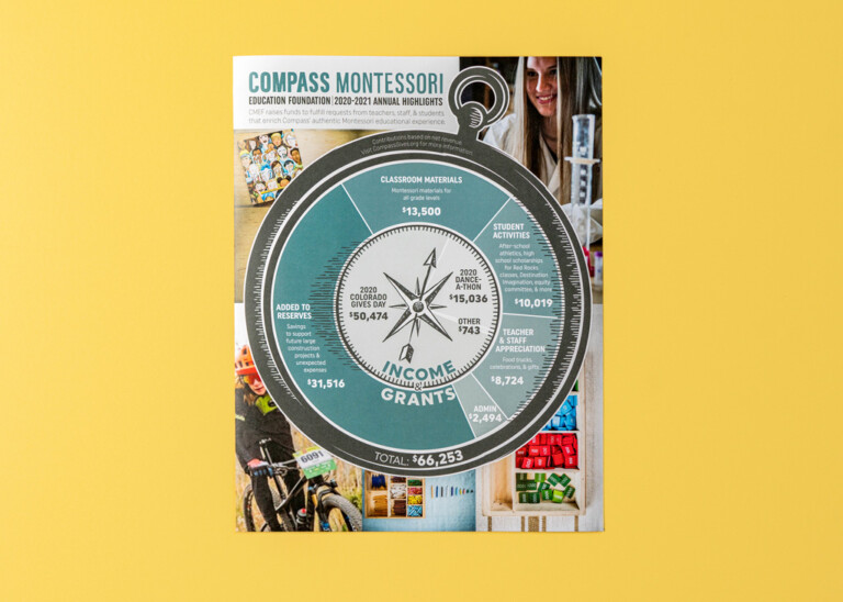 Compass Montessori single-page brochure
