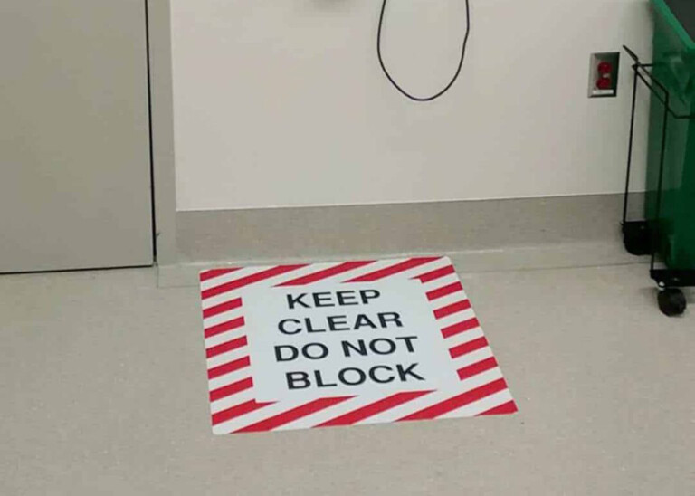 Floor graphic for UC Health