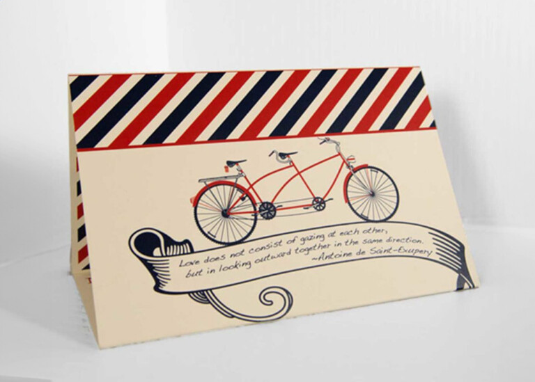 Tandem bike invitation