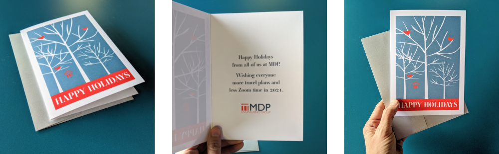 engineering company holiday card