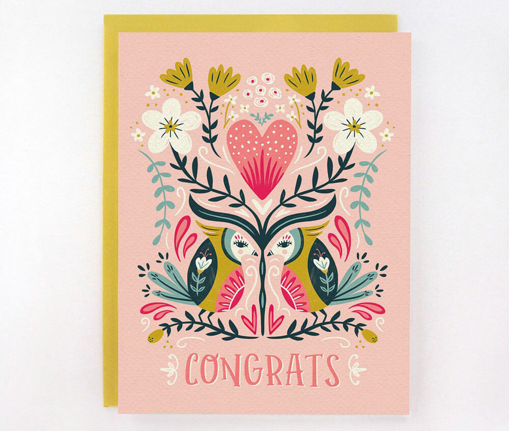 greeting card with envelope