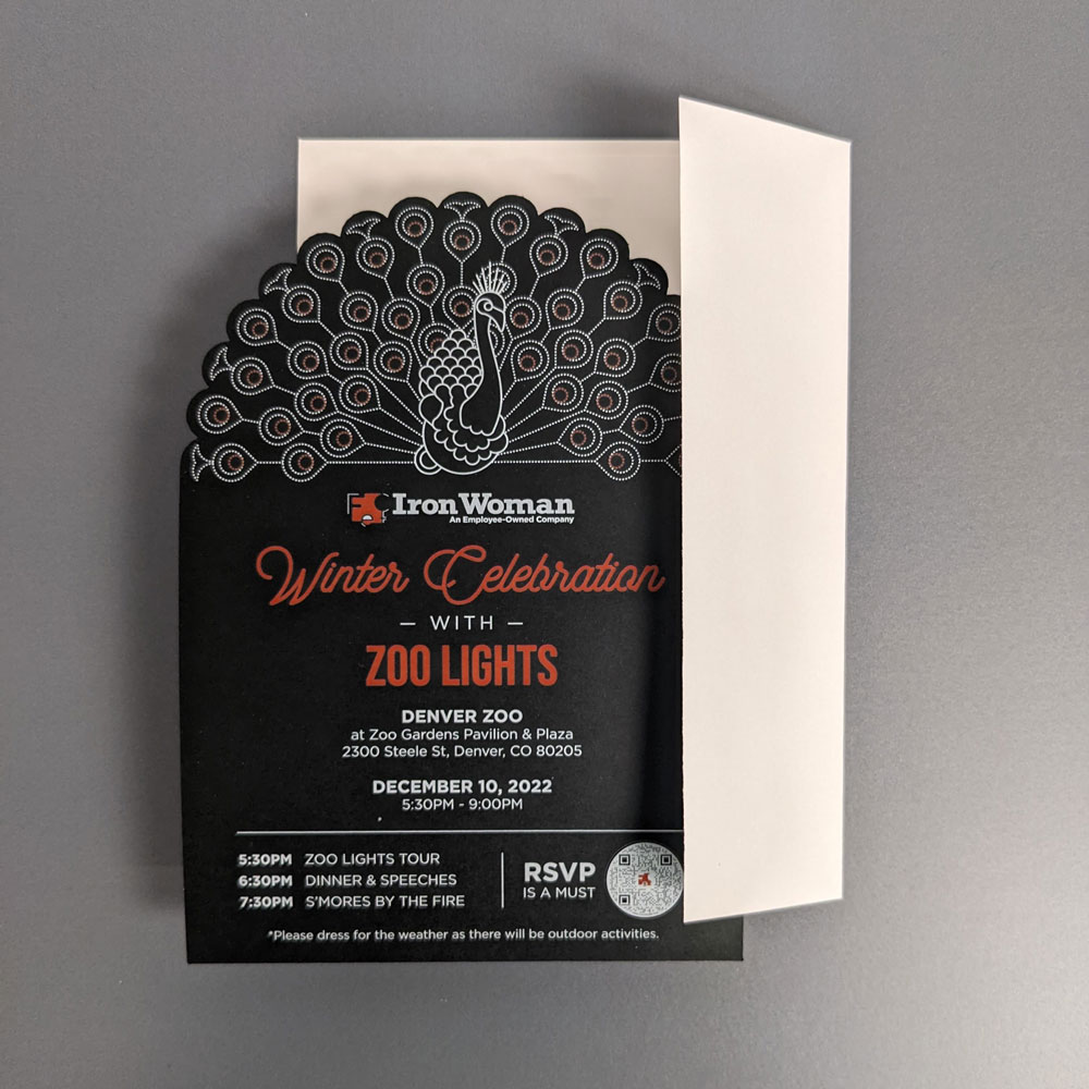 die cut invitation 