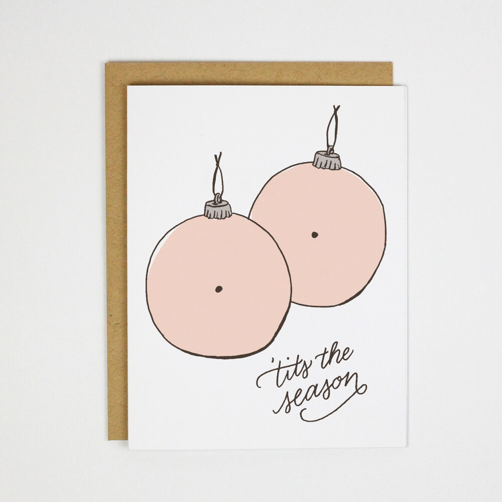 polite tumor greeting card