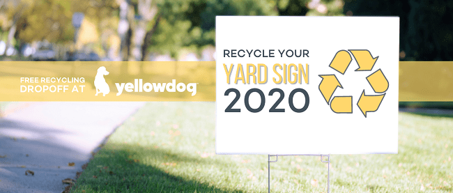 how to recycle yard signs in Denver