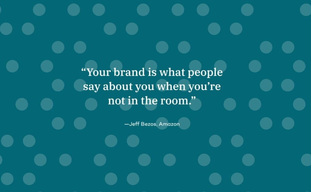 Jeff Bezos quote about what is a brand