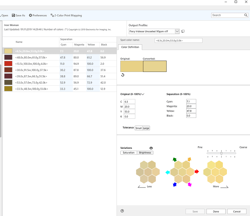 digital color matching