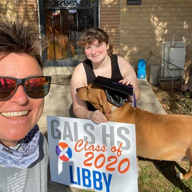 high school grad yard sign to recycle