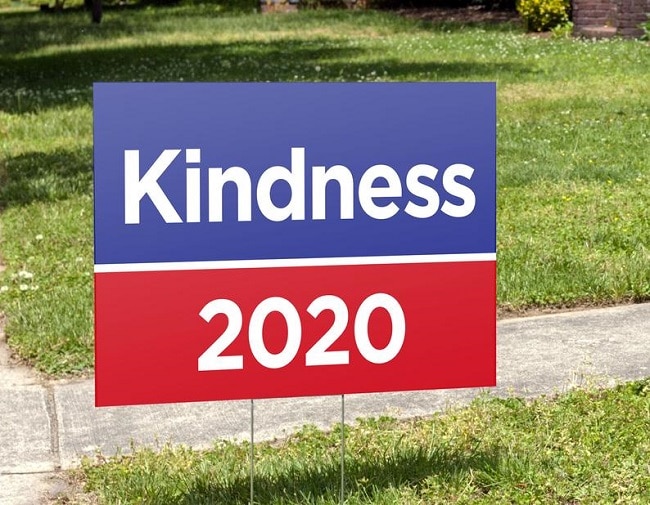 kindness 2020 yard sign