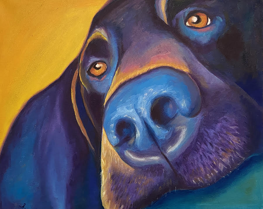 tasha rae designs dog portrait