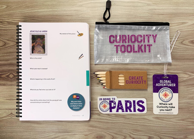 Gift box items for Curiocity Travel Guuides