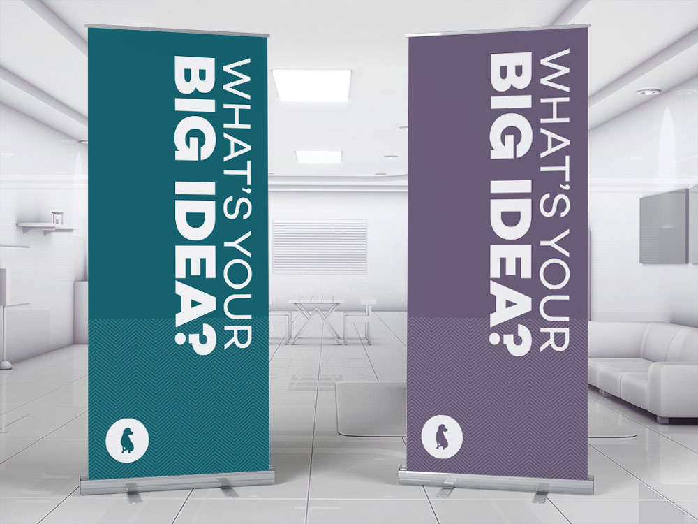 YellowDog pull-up banners.