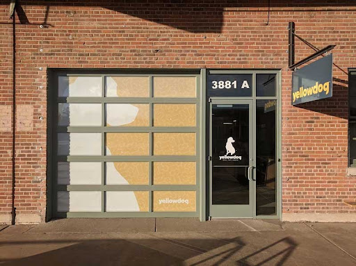Front door of the YellowDog studio space in Rino.