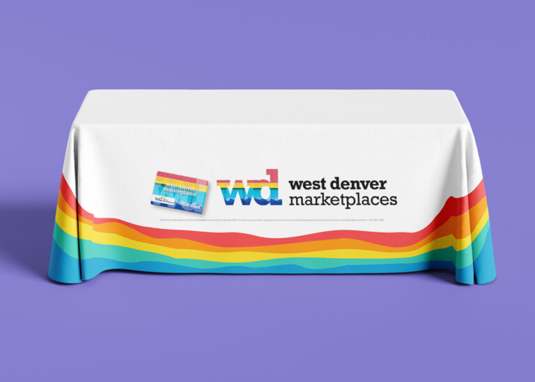 Table throw for West Denver Marketplaces