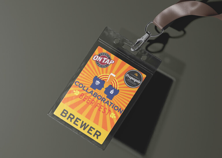 Event badges for collaboration Beer Fest