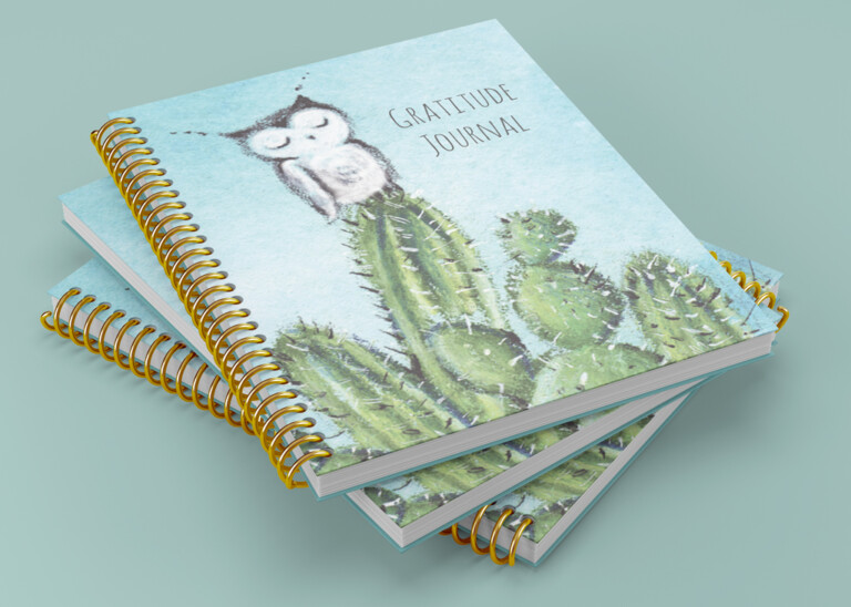 Spiral bound notebooks for Sara Lou Designs