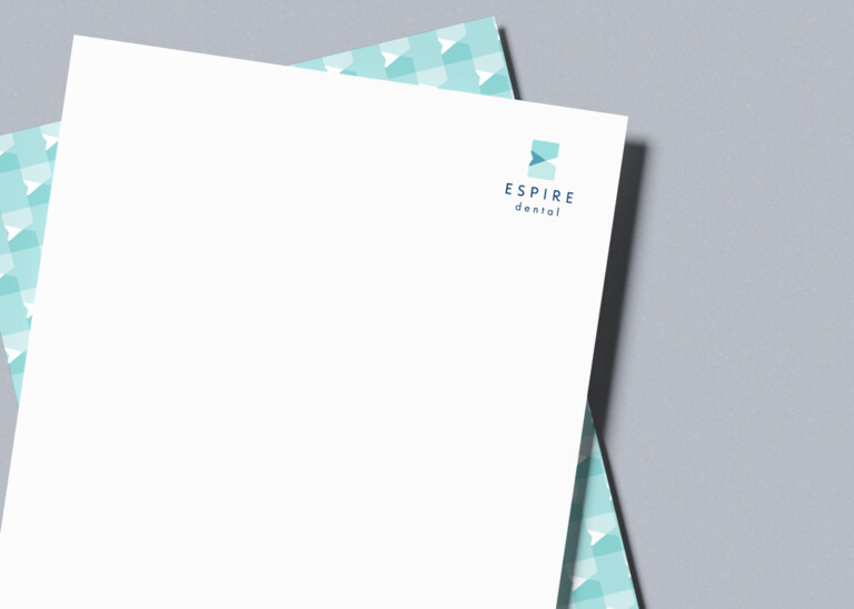 Letterhead printing for Espire Dental