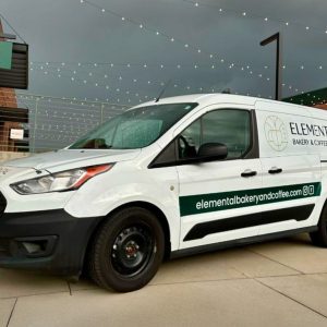 Partial van wrap for Elemental Bakery