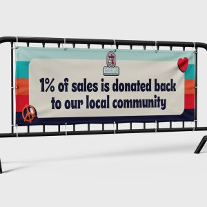 Custom-printed vinyl banner for Birdcall