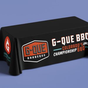 Table throw for G-Que BBQ