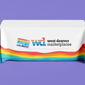 Table throw for West Denver Marketplaces
