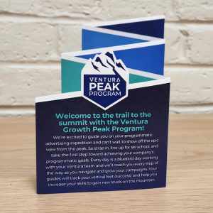 Ventura Peak die-cut brochure
