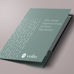 Pocket folder for Volio Wines